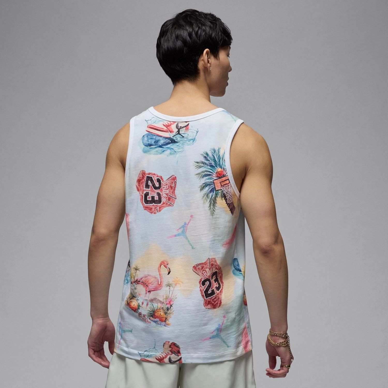 MJ Flamingo Tank - Mens Durable Stitching