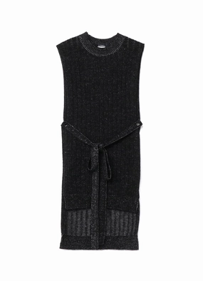 Mo/W/Ny Plaiting Knit Stole Vest anti infantry
