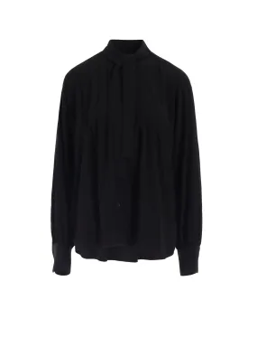 TA/PE SUPER VIYON TUSSER SHIRT WITH BOWTIE Pastel Shade slim cut