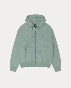 STUSSY EST PRINTED ZIP HOOD Cold Weather Winter Essential