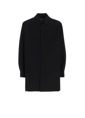 WIDE TWILL DOUBLE COLLAR OVERSIZE SHIRT Patterned Design