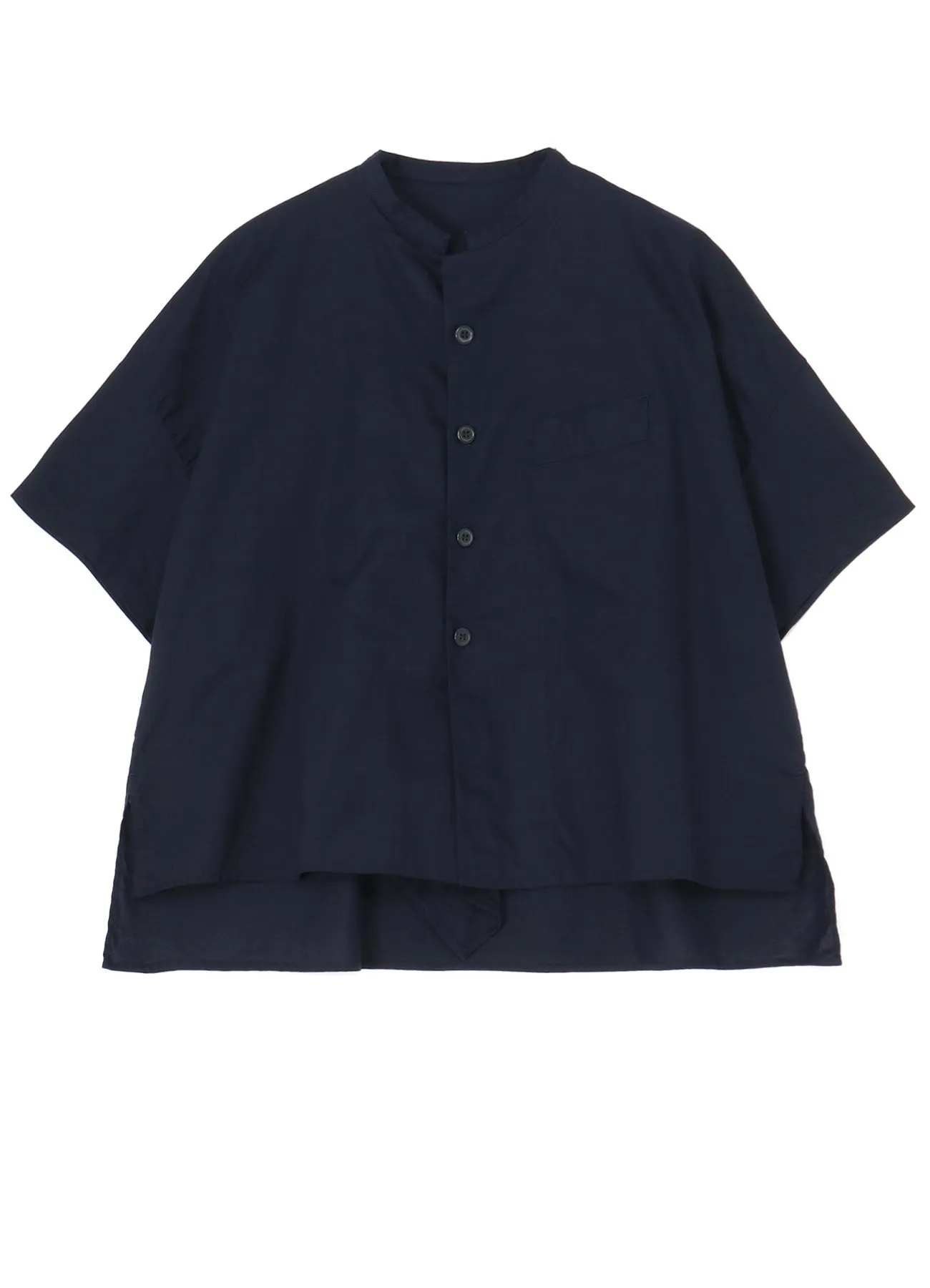 Anti Pilling Treatment Multipurpose Layering Fabric [Y's BORN PRODUCT] THIN COTTON TWILL HALF SLEEVE BOX SHIRT