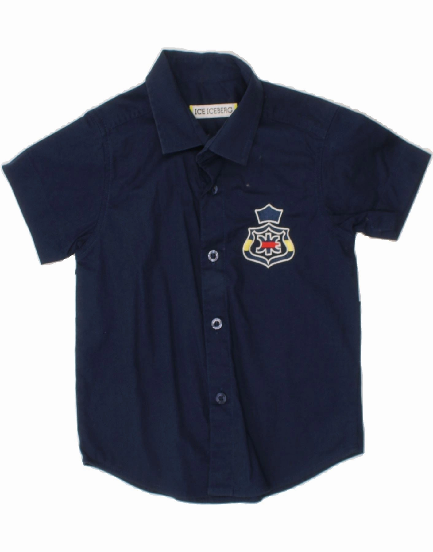 ICEBERG Baby Boys Graphic Shirt 12-18 Months Black Colourblock Sophisticated Style Oversized style