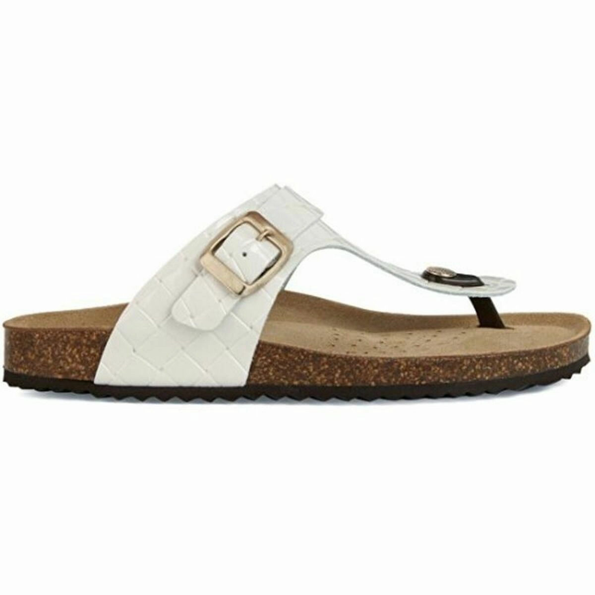 Women's sandals Geox Brionia White Comfort Slip