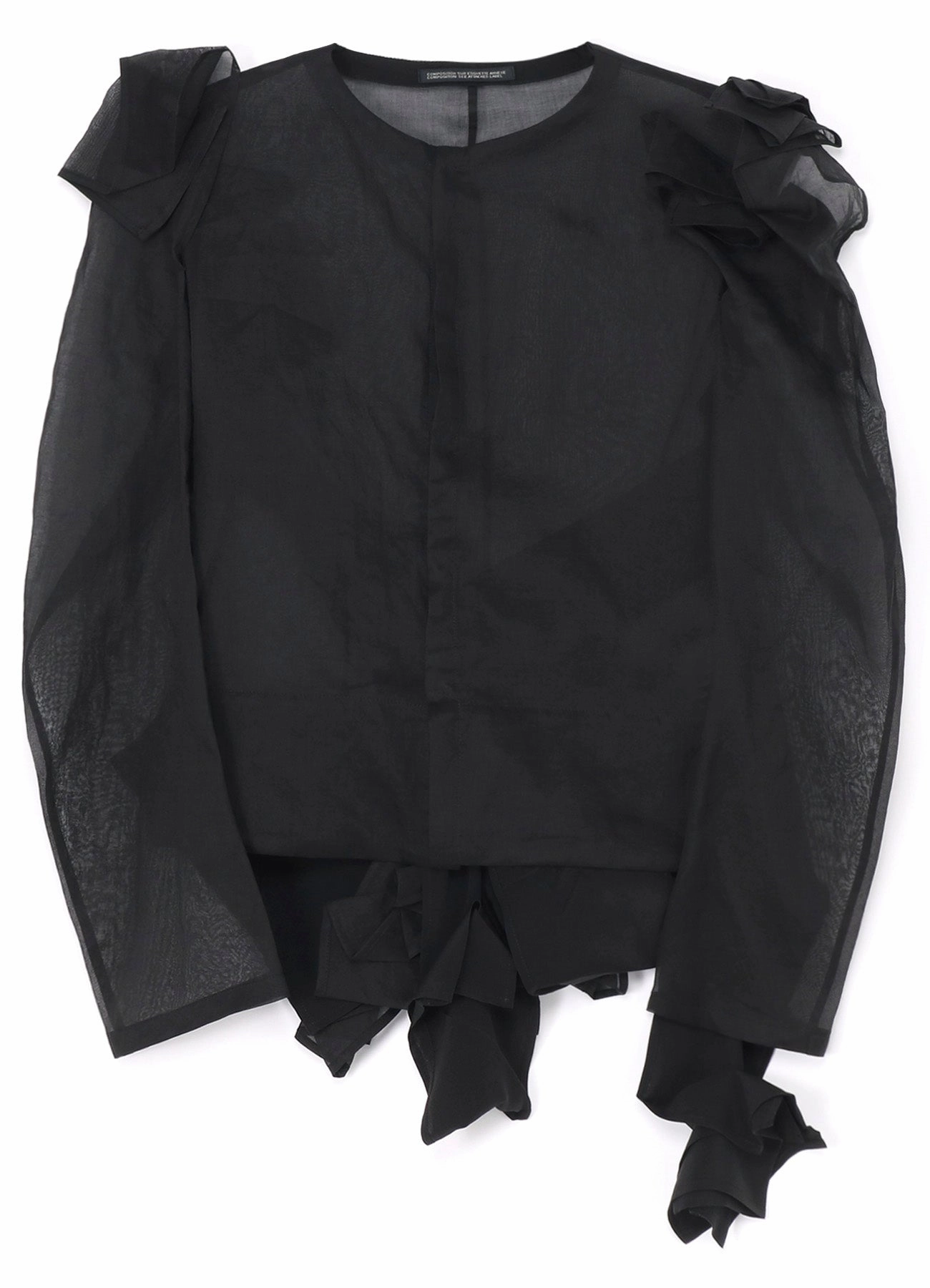 80 ORGANZA LAWN FOLDED C JACKET futuristic