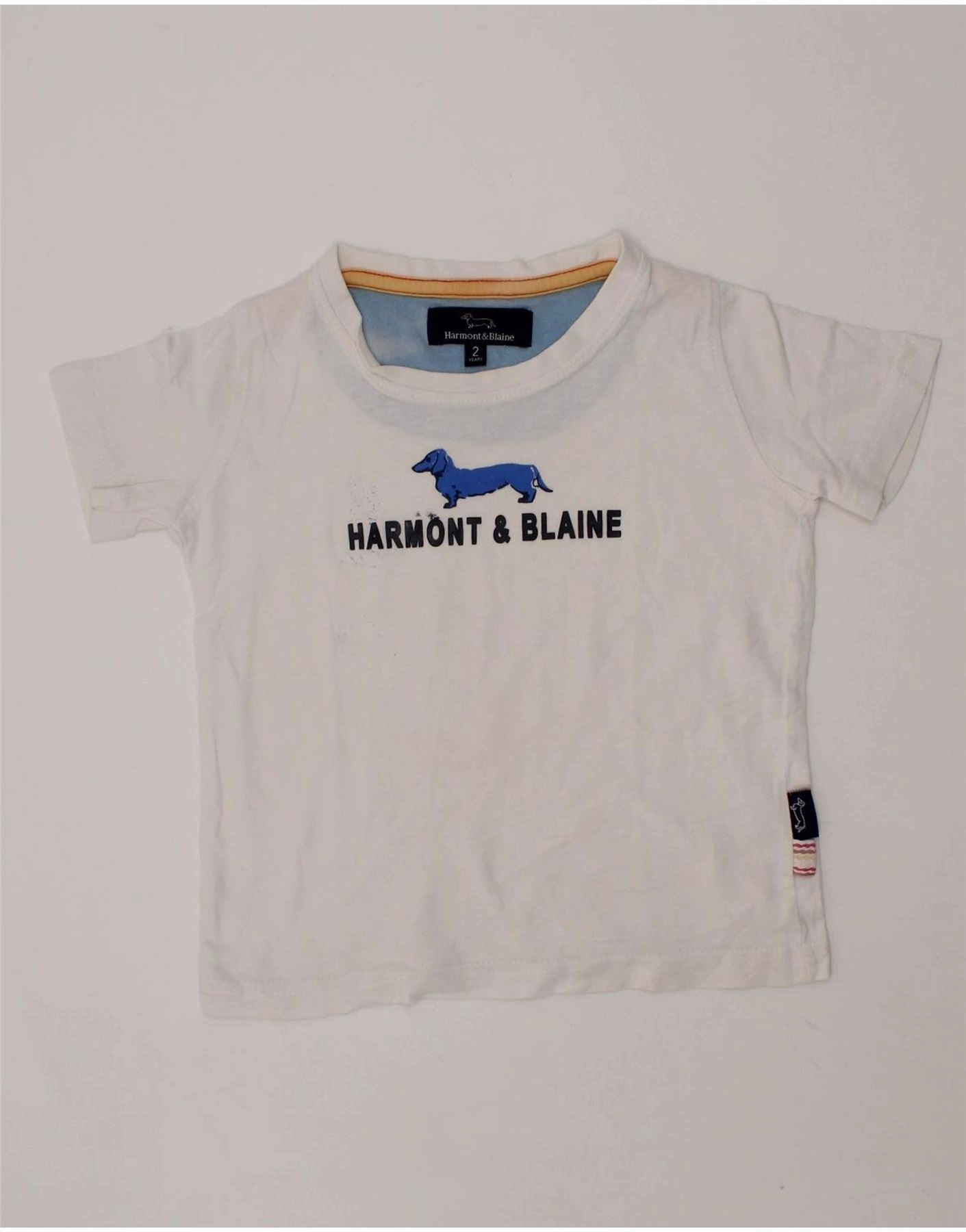 No Chafe Edging Coffee Run HARMONT & BLAINE Baby Boys Graphic T-Shirt Top 18-24 Months White Cotton