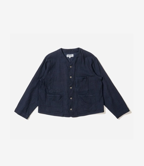 Short Engineer Jacket ?C Navy Heavy Basketweave Hot