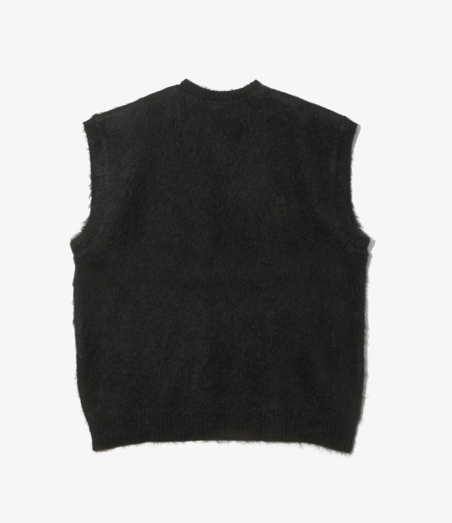 All Day Mohair Knit Vest ?C Black