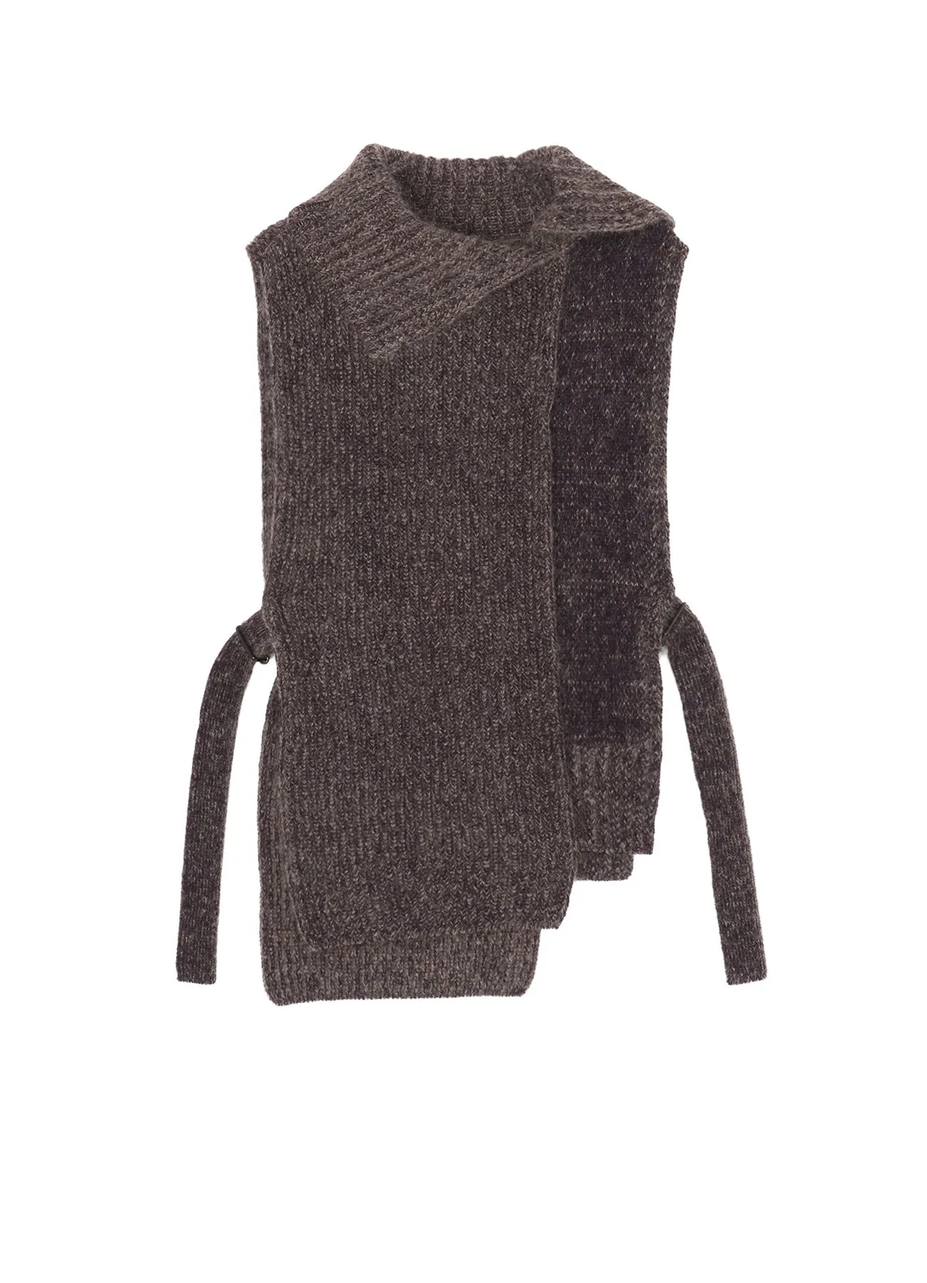 MOHAIR WOOL COMBINATION KNIT VEST Texture Focus Calm Outfit