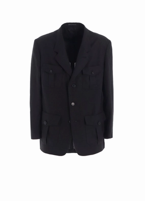 Rain Ready Eco - friendly Y's for men x 120% LINO LINEN JACKET WITH 4-POCKET