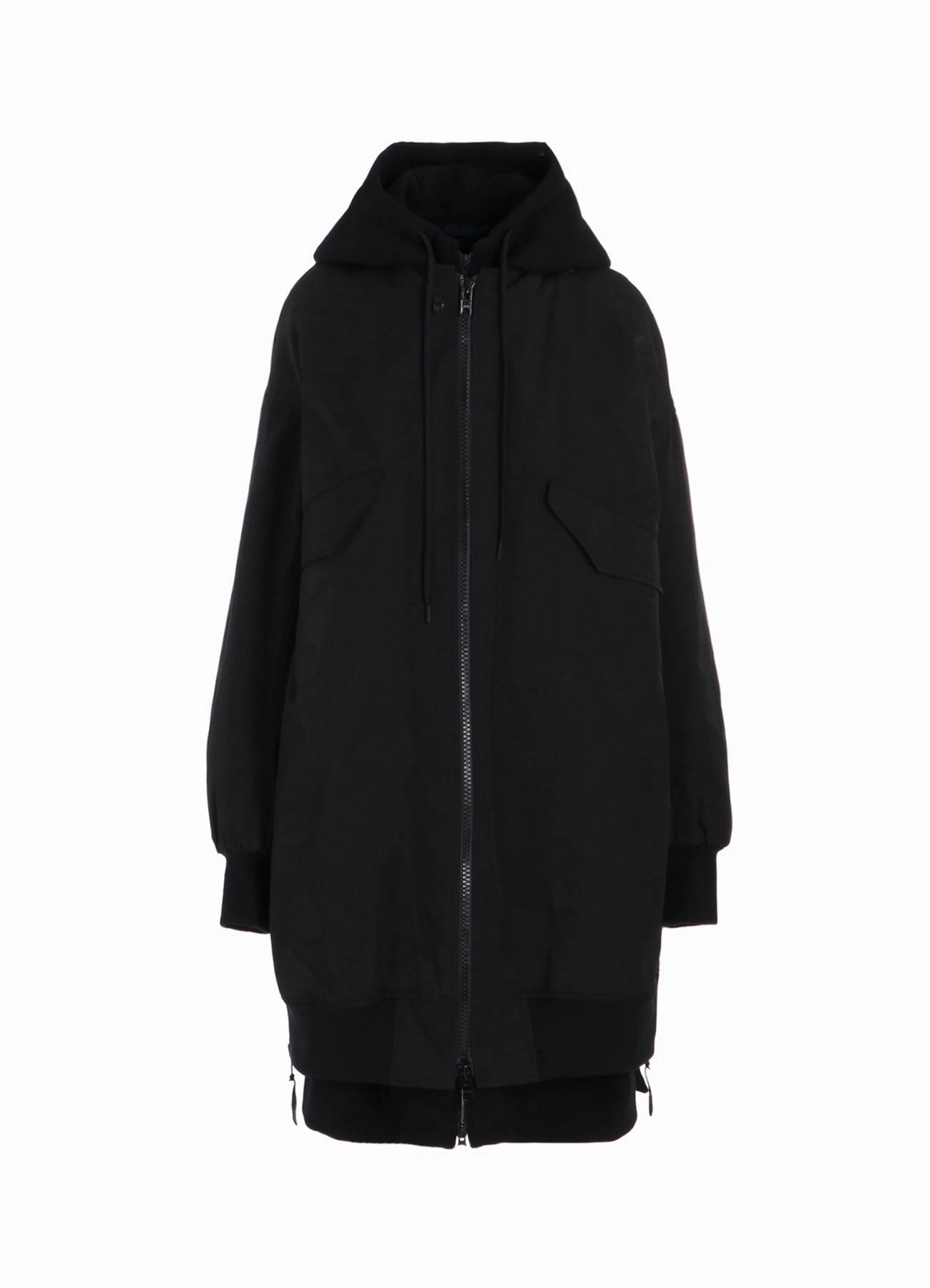 Ny/C TWILL HOODED BOMBER Non Slip Collar Double Stitched Seams
