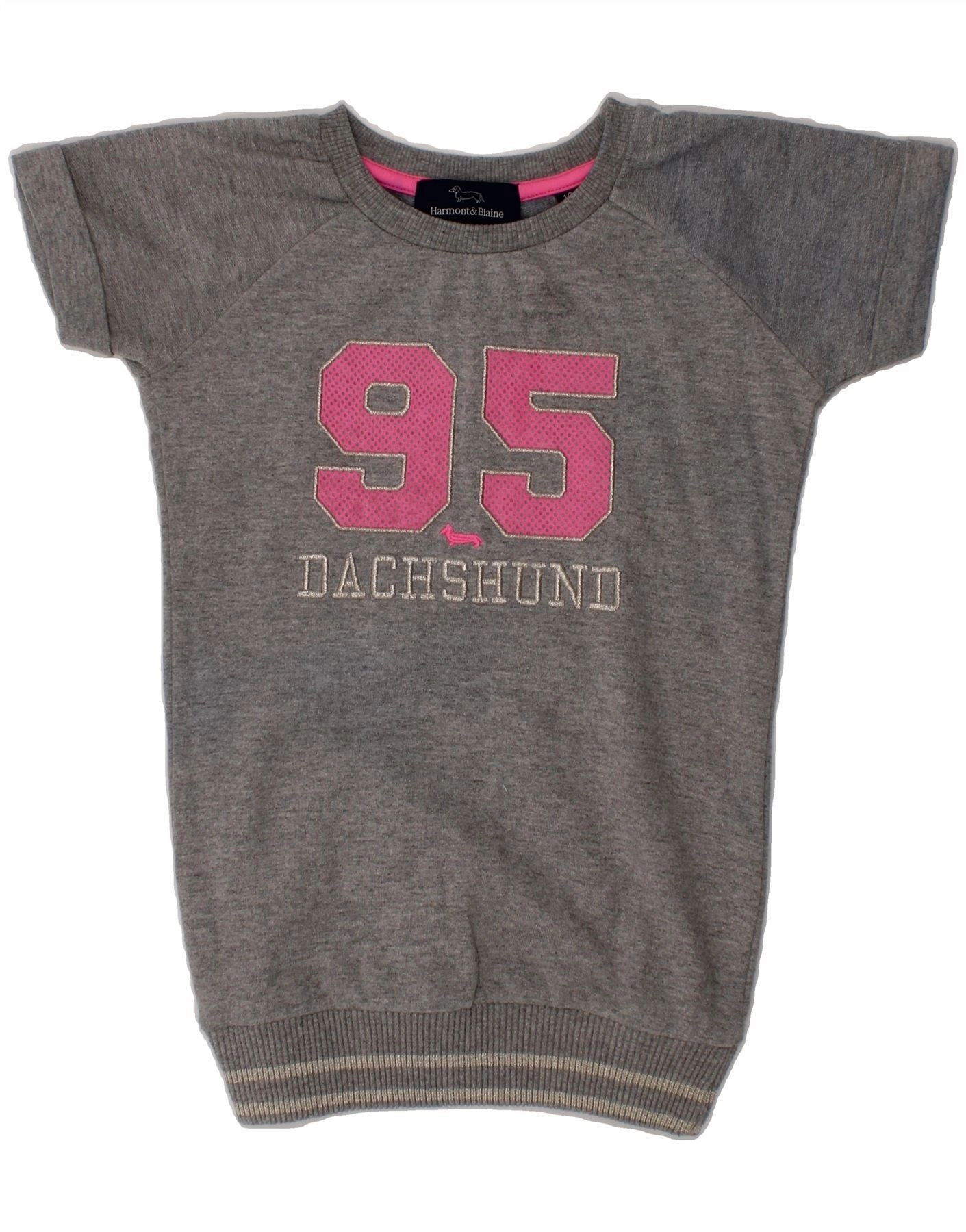 HARMONT & BLAINE Baby Girls Graphic Sweatshirt Jumper 12-18 Months Grey Eco Friendly Yarn Shrink Resistant Treatment