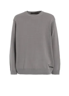 Thermal Retention Lining Functional Style Y's for men INTERSIA LOGO ROUND NECK PULL OVER KNIT