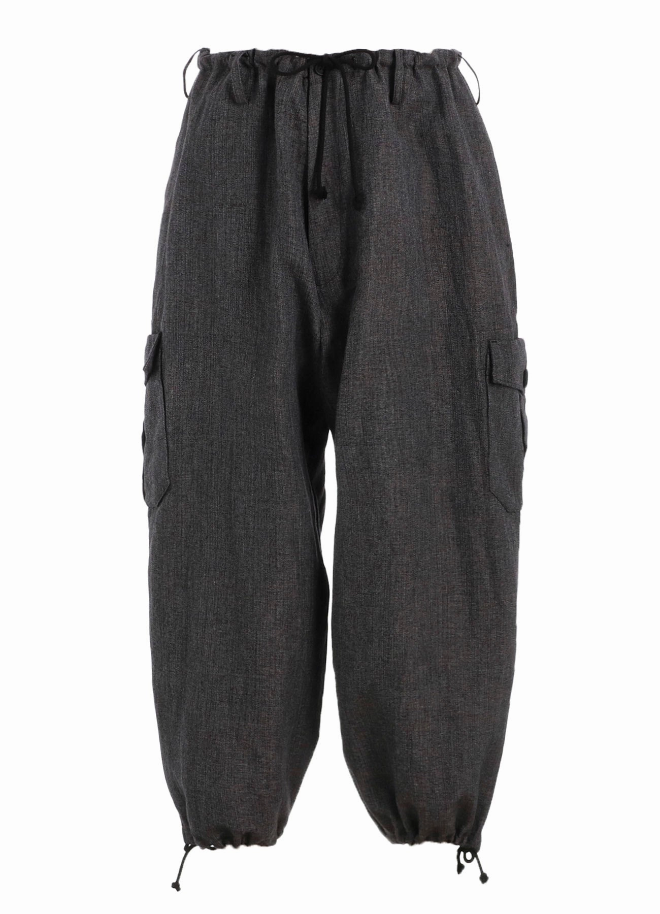 HEATHER KHADI STRING PANTS WITH OUT-POCKET Utility Fit