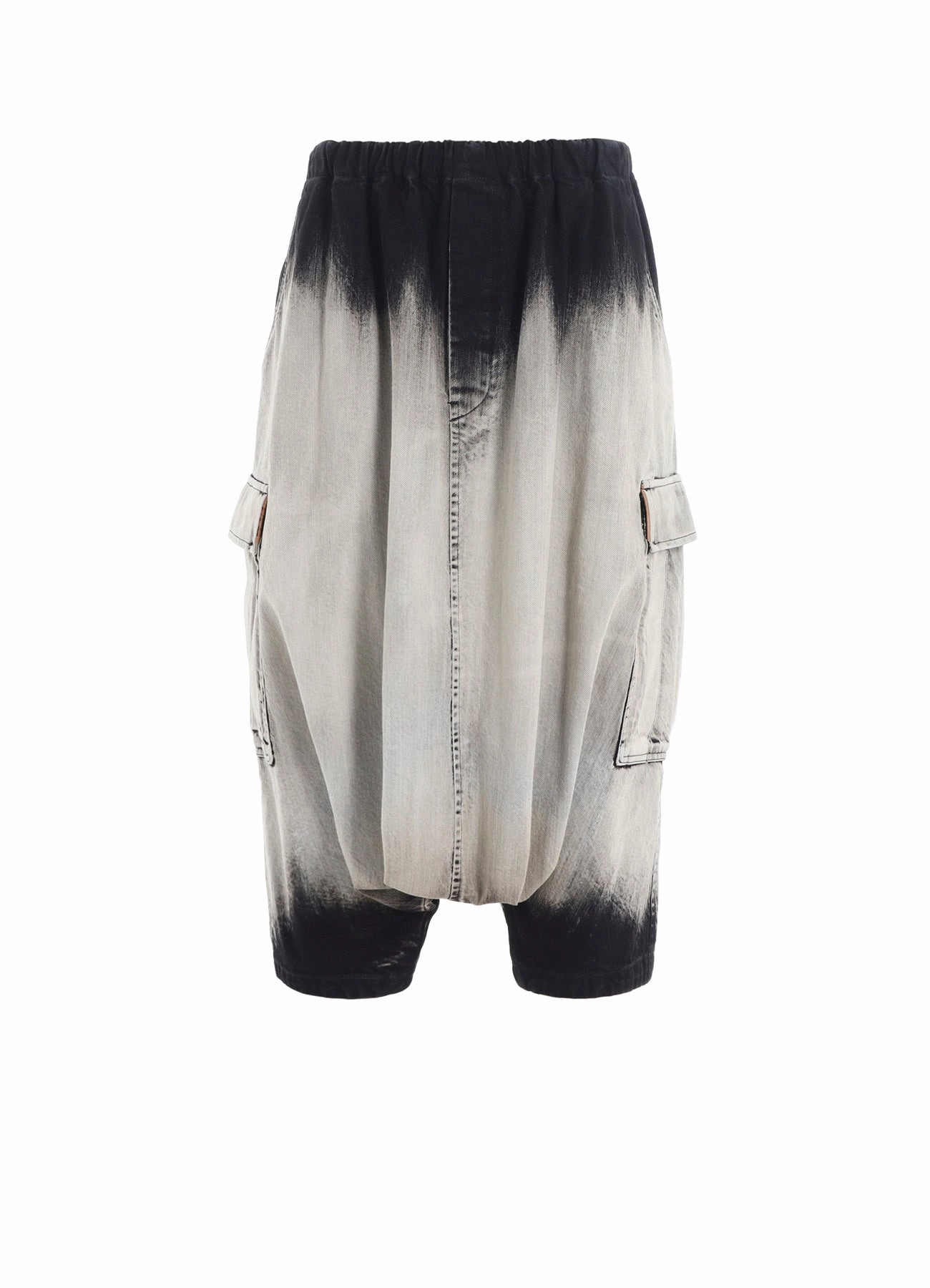 Non Slip Waistband StretchFabric 10OZ BLEACHED DENIM CARGO SALOUEL PANTS