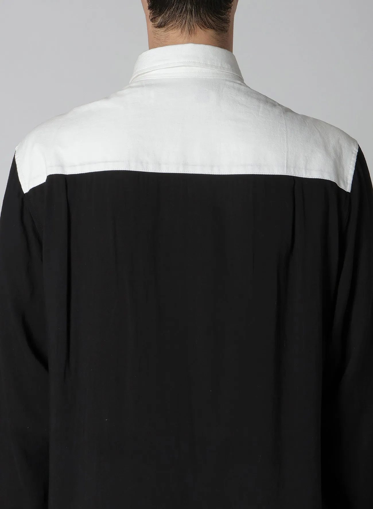 MONOCHROME PATCH PANEL SHIRT Polished Placket