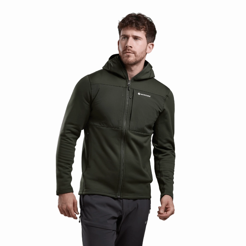 Quick lacing slim fit Montane Fury XT Hooded Fleece Jacket Men