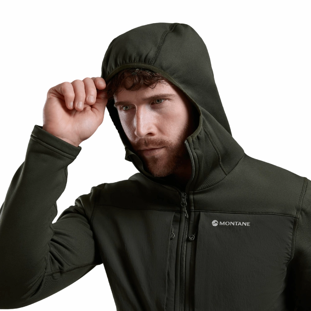 Breathable Core Strength Focus Montane Fury XT Hooded Fleece Jacket Men