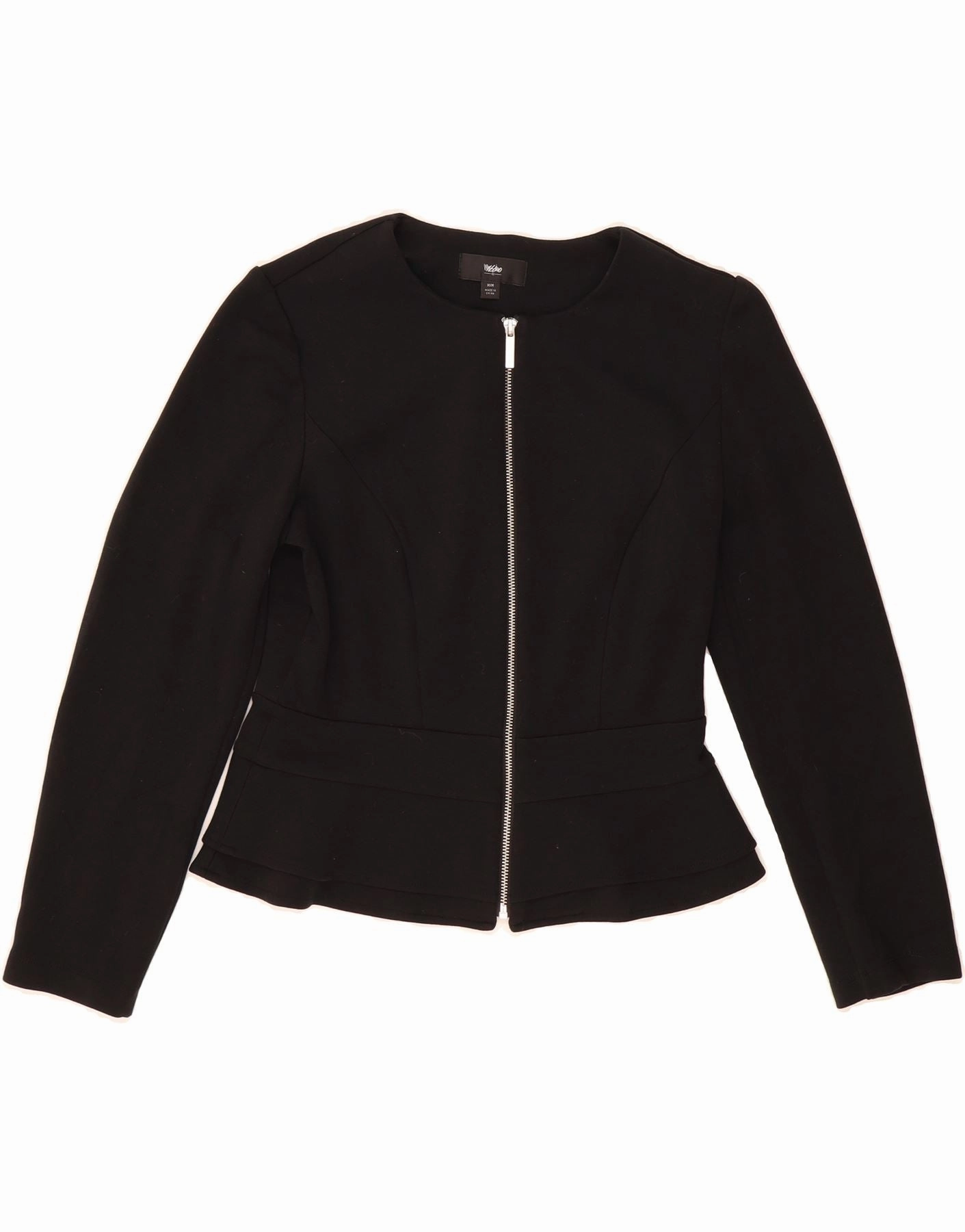 Sleek Comfort Wear Clean Lines MOSSIMO Womens Blazer Jacket UK 14 Medium Black Rayon