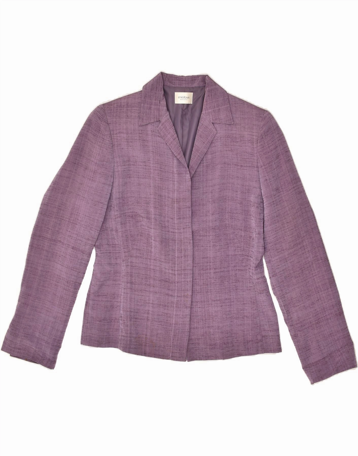 MOTIVI Womens Blazer Jacket UK 12 Medium  Purple Viscose Professional Design Sharp Wear