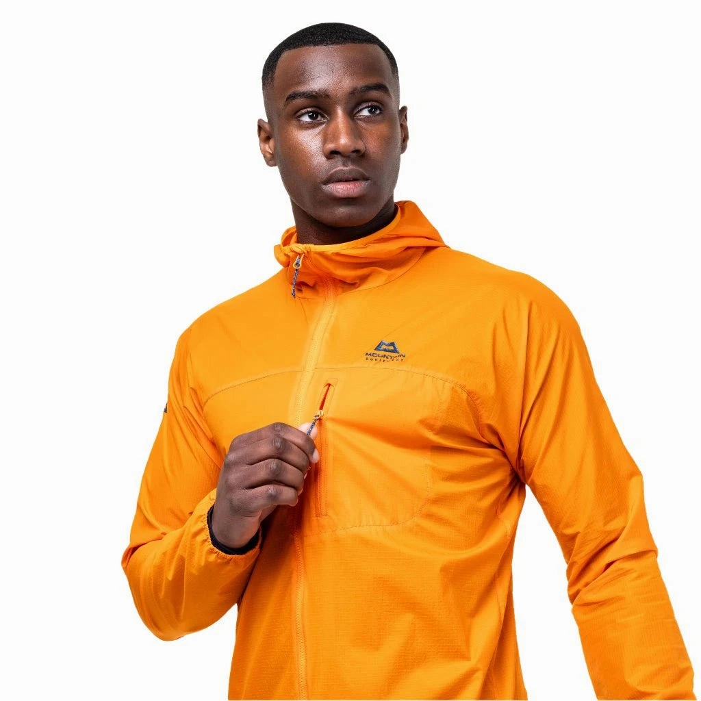 Tongue design prevents pressure on top of the foot Sweat Session Mountain Equipment Aerofoil Jacket Men