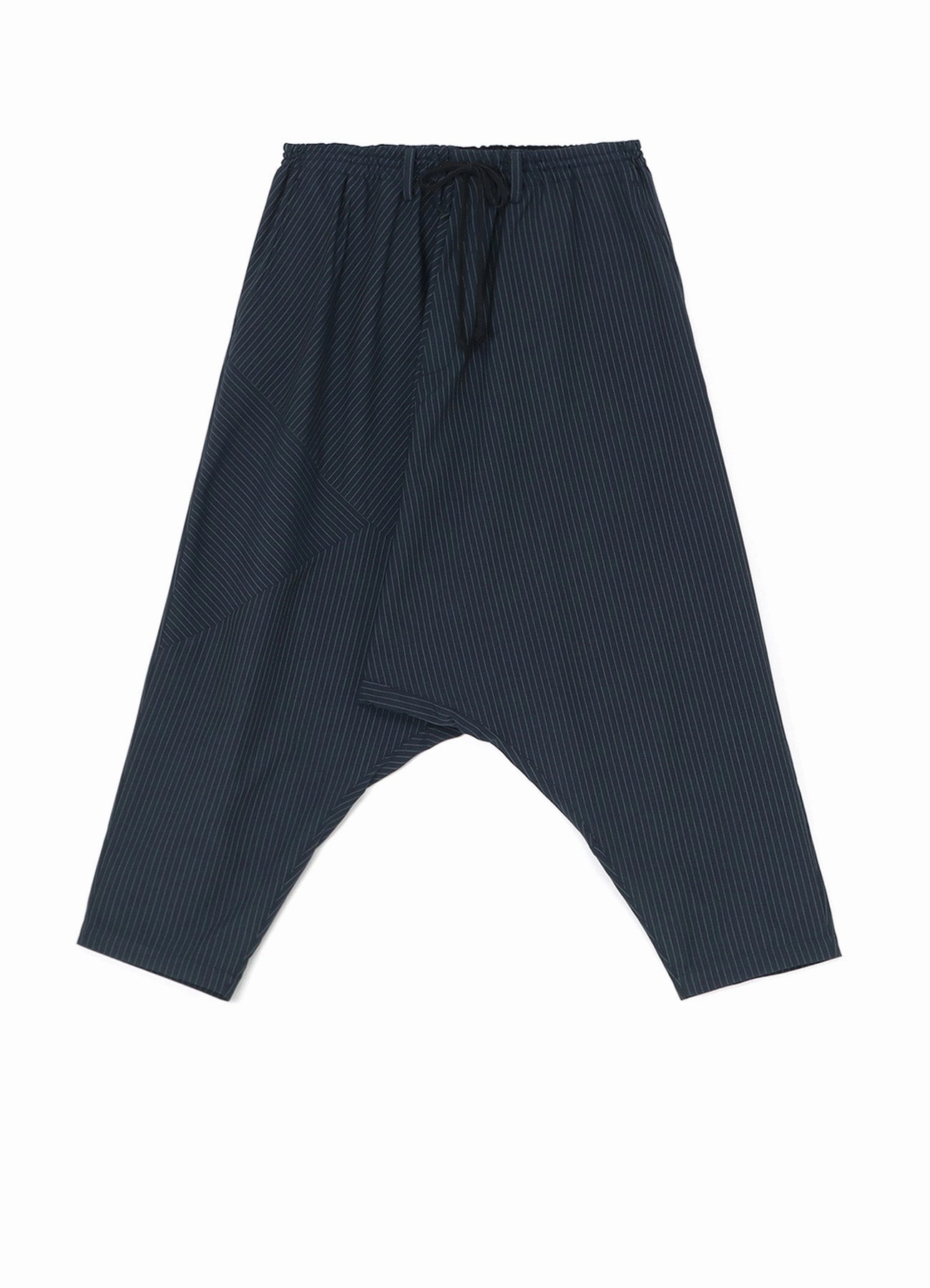 STRIPED SAROUEL PANTS WITH MANY GRAFTS Smooth Fabric Stretchable Fabric