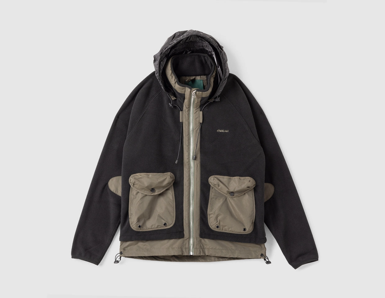 FlexibleFit AdjustableCuffs Afield Out Crest Fleece Jacket / Black