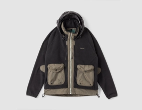 Smooth Zipper Action Afield Out Crest Fleece Jacket / Black