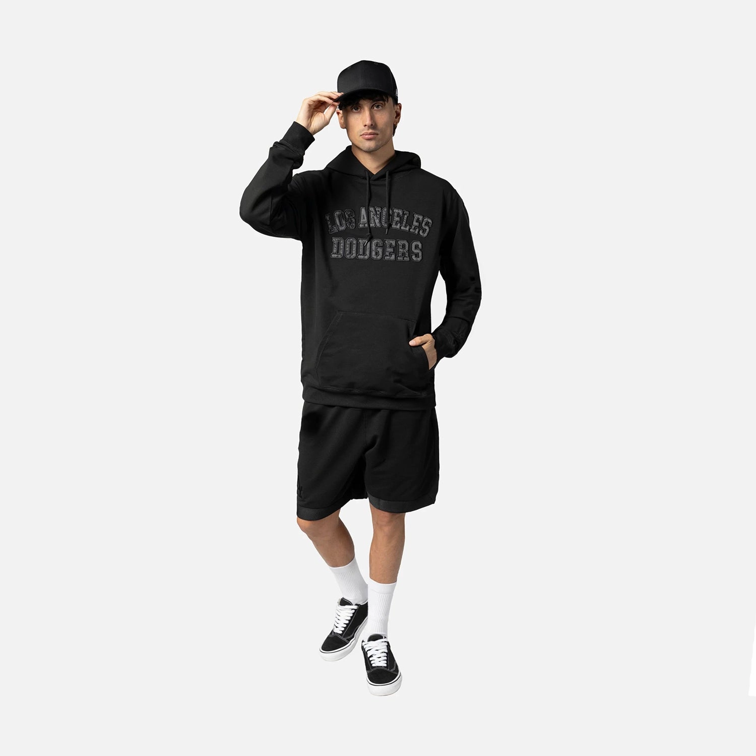 Dodgers Triple Black Shorts - Mens Seamless Edge Design