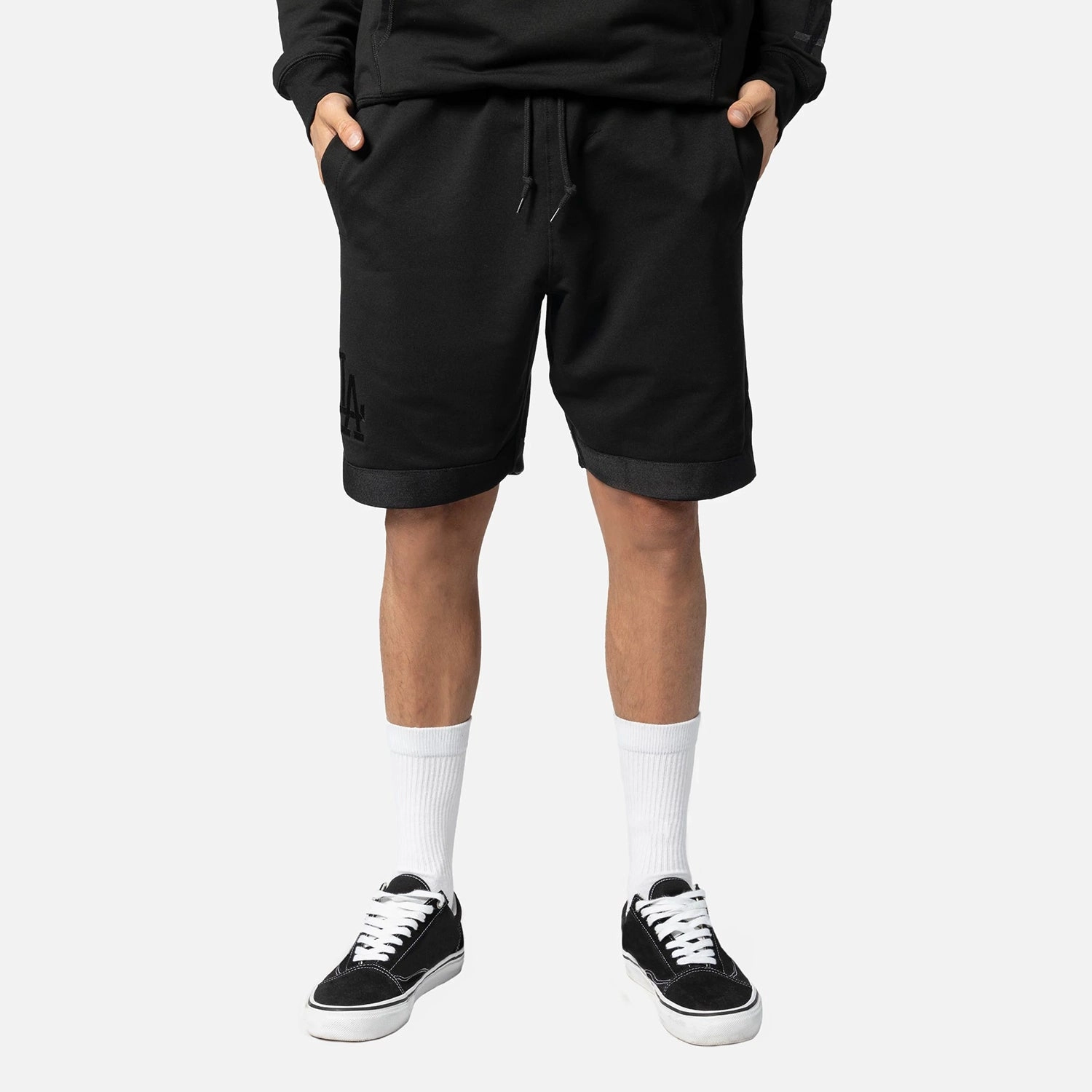 Breathable Liner sophisticated appearance Dodgers Triple Black Shorts - Mens
