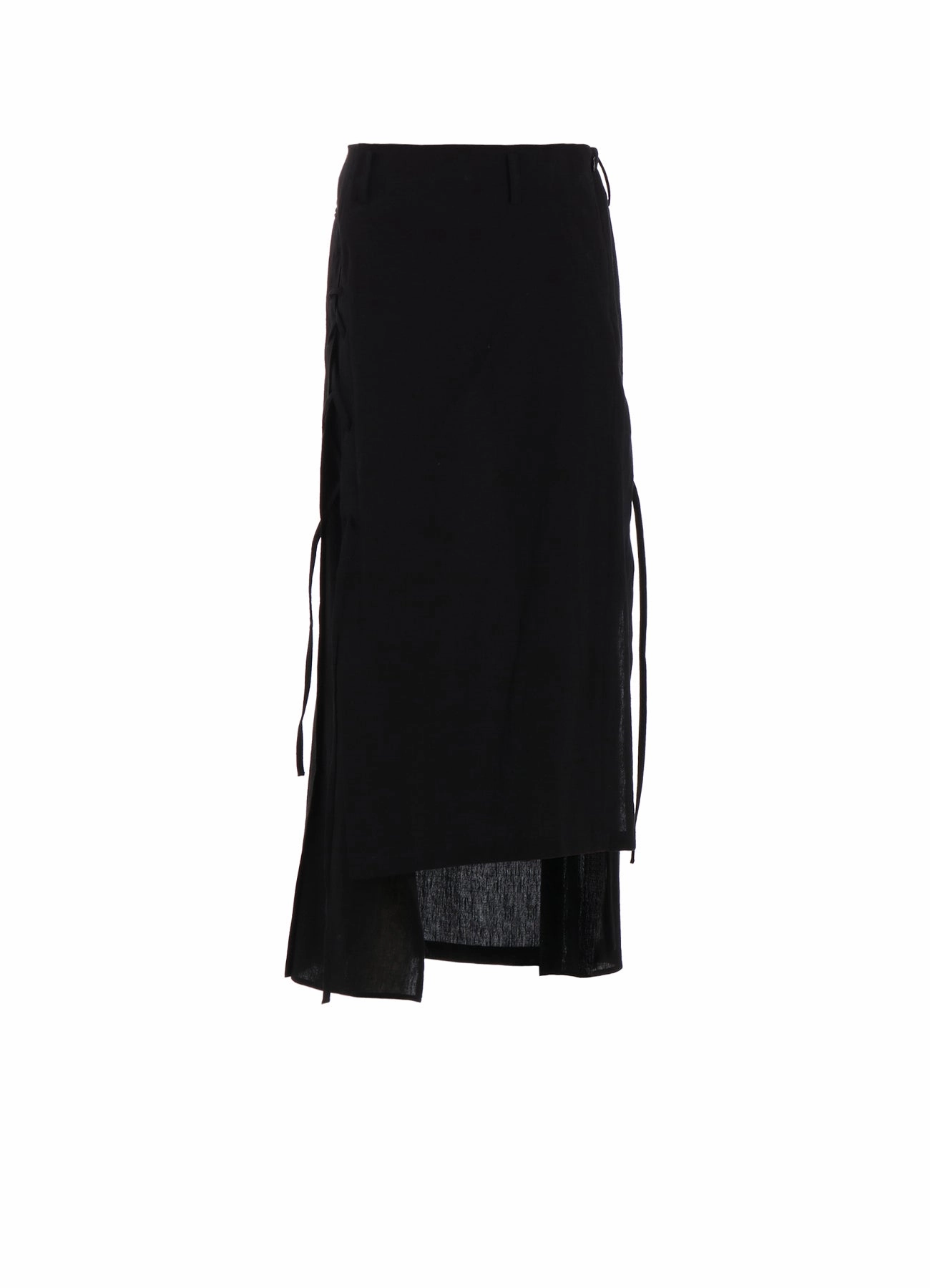 MUSLIN LACE-UP LONG SKIRT Matte-Lining