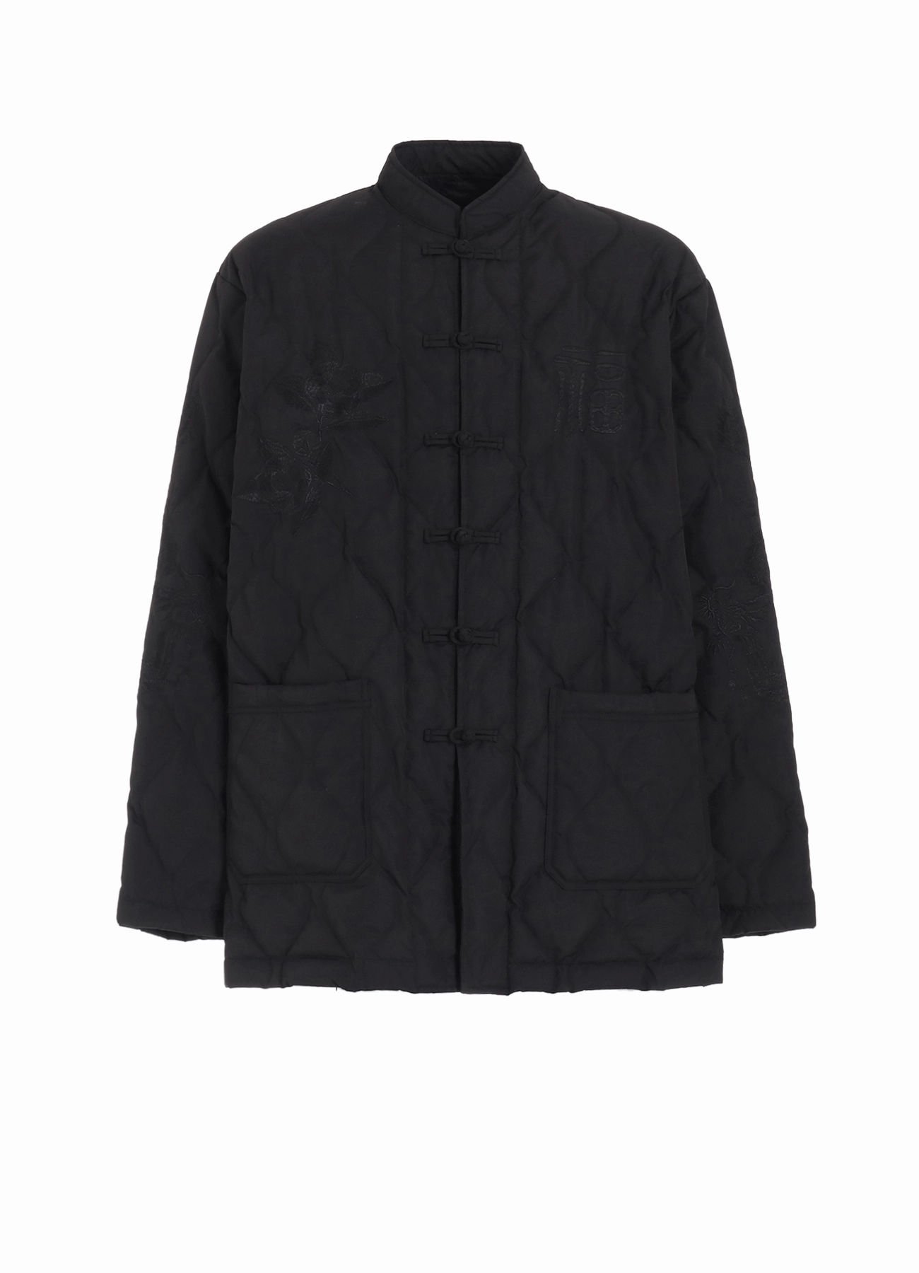 ??S'YTE X TAION??SOUVENIR EMBROIDERED QUILTED DOWN CHINA JACKET Adjustable Cuffs Casual Layer