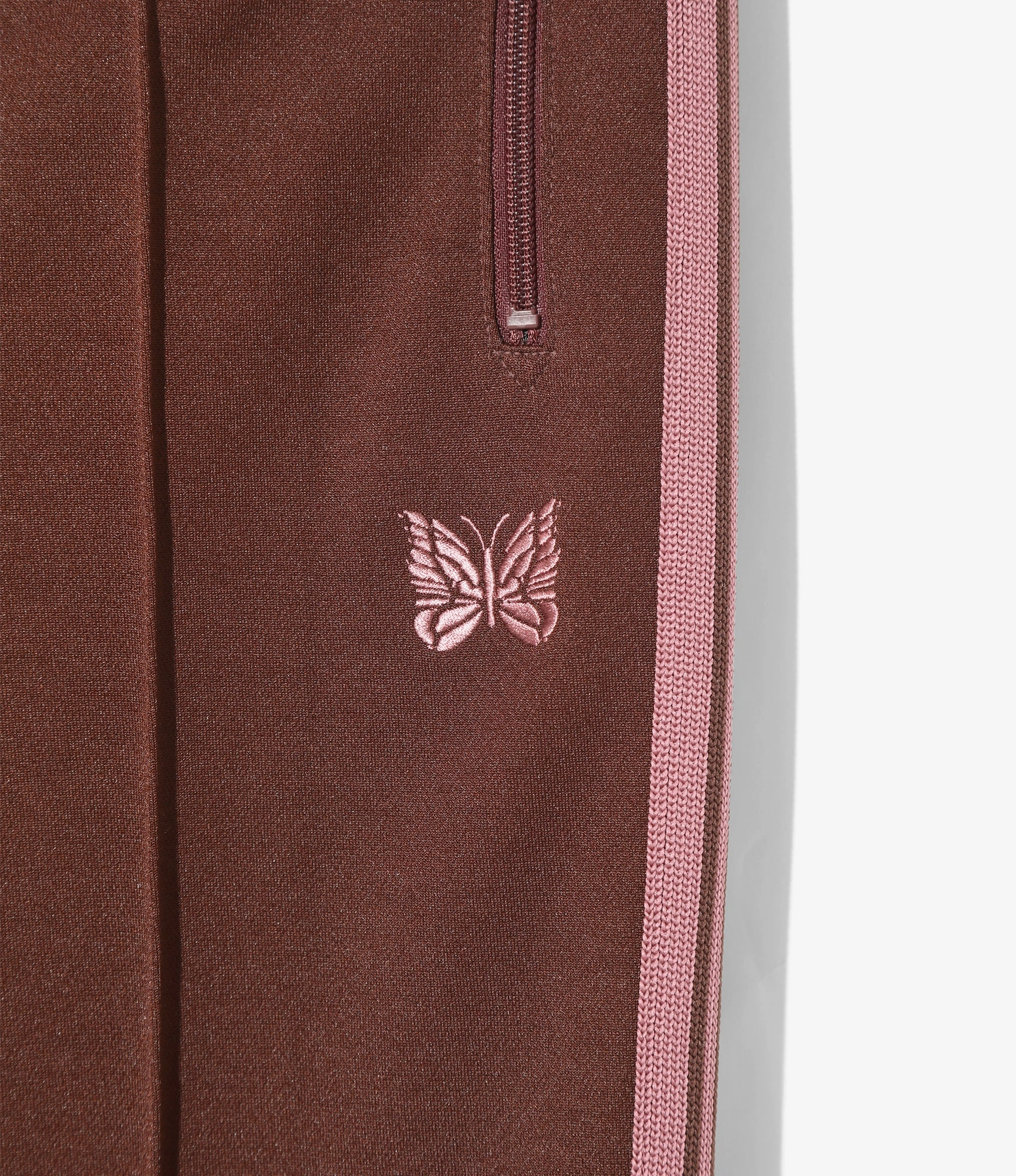 Core Essential Street Utility Narrow Track Pant ?C Brown Smooth Polyester