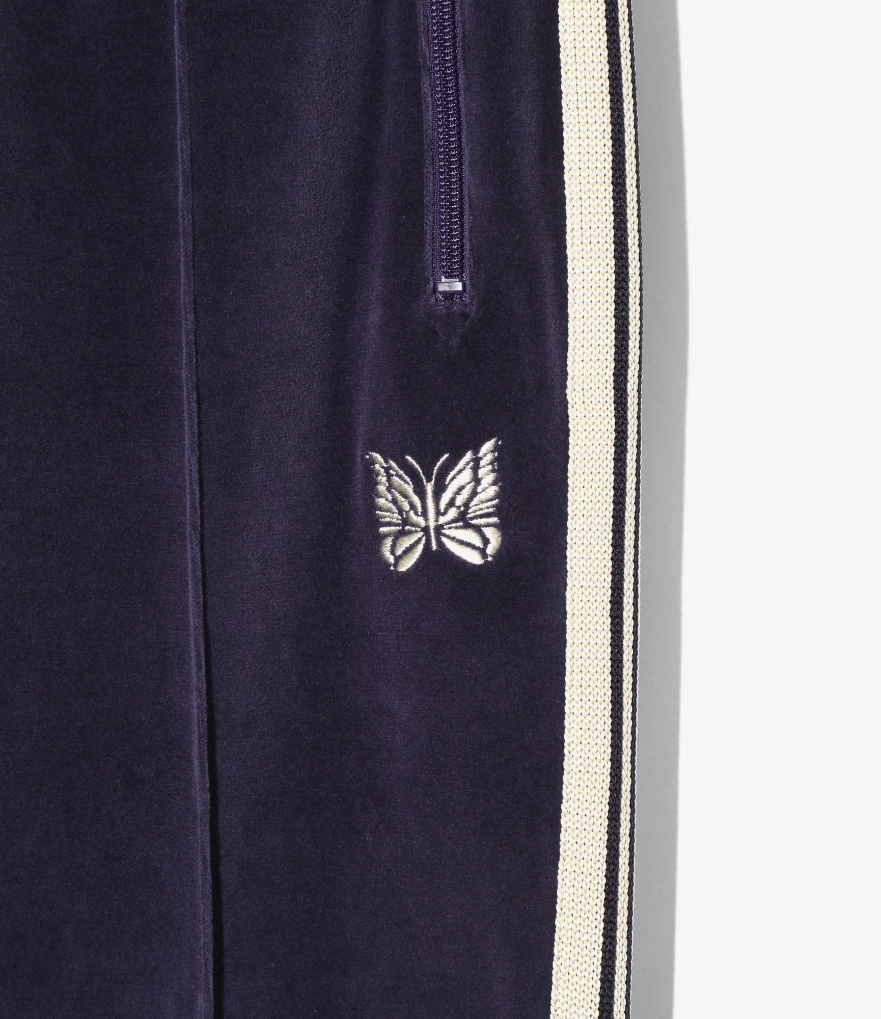 Tough Wear Narrow Track Pant ?C Navy Velour