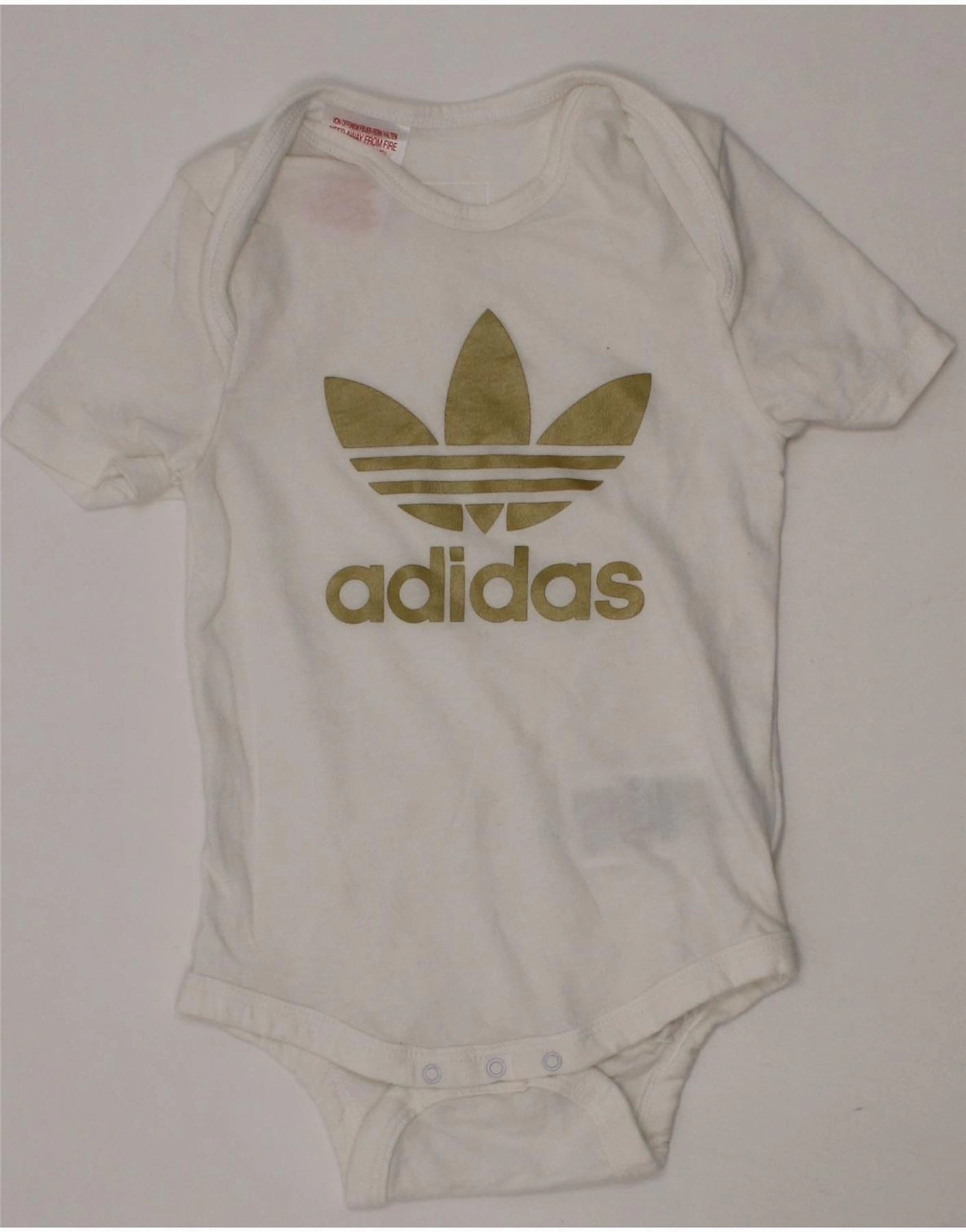 Durable Soft Office Lightweight ADIDAS Baby Boys Graphic Bodysuit 18-24 Months White Cotton