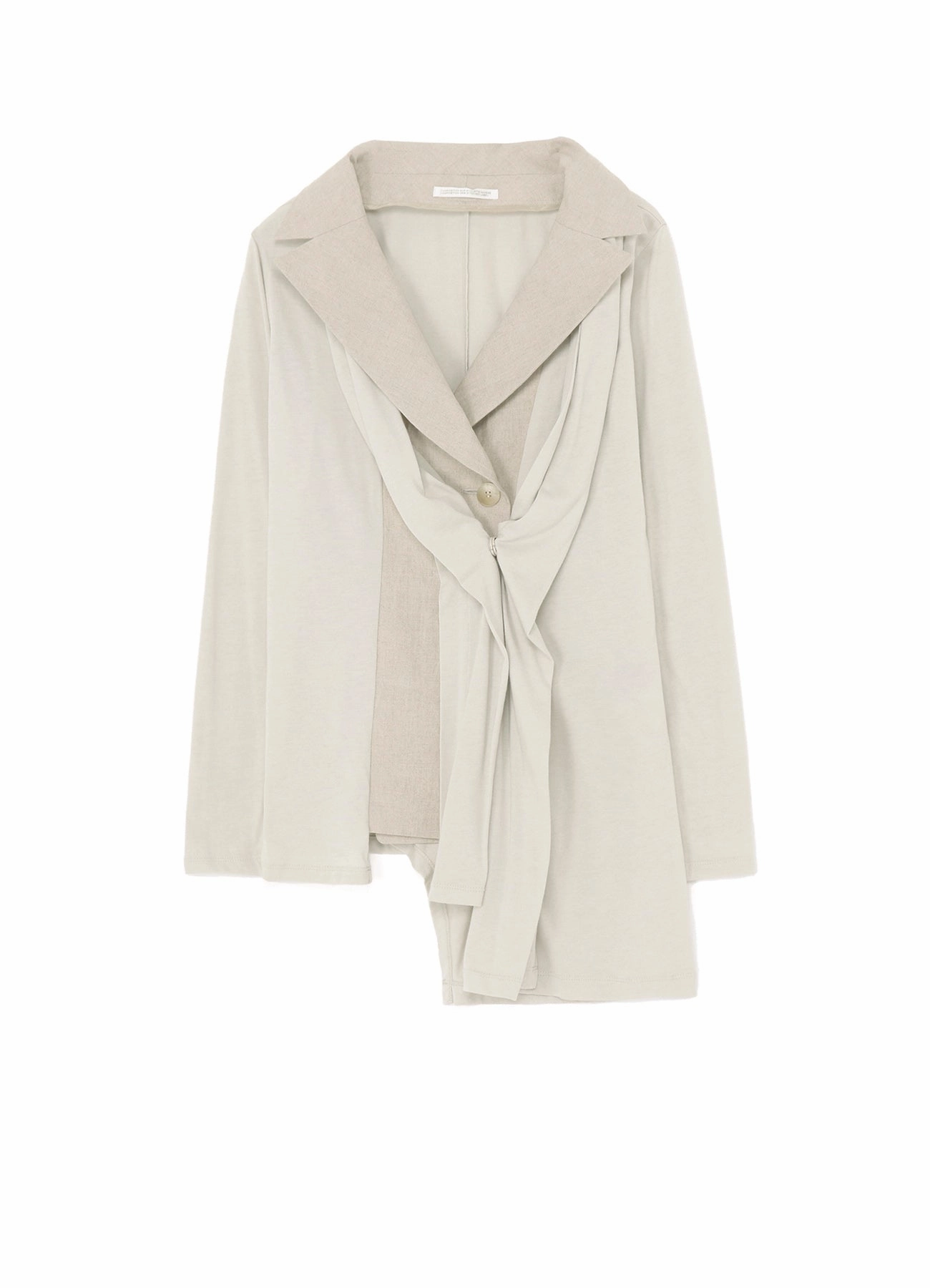 NATURAL WASHED LINEN COMBINATION SINGLE JACKET Packable design Soft Touch Interior