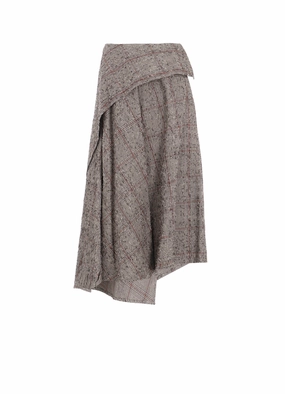 All Gender Fit Fresh Look NEEDLE-PUNCHED ASYMMETRIC SKIRT