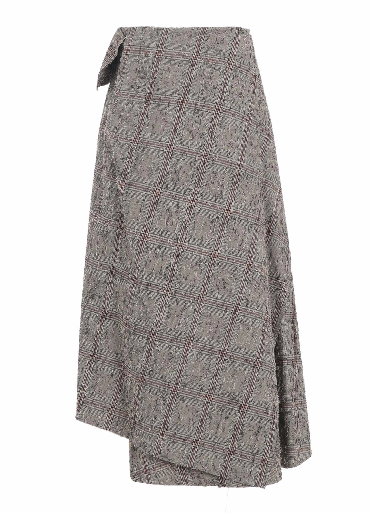 NEEDLE-PUNCHED ASYMMETRIC SKIRT Seasonal piece Lower Hem