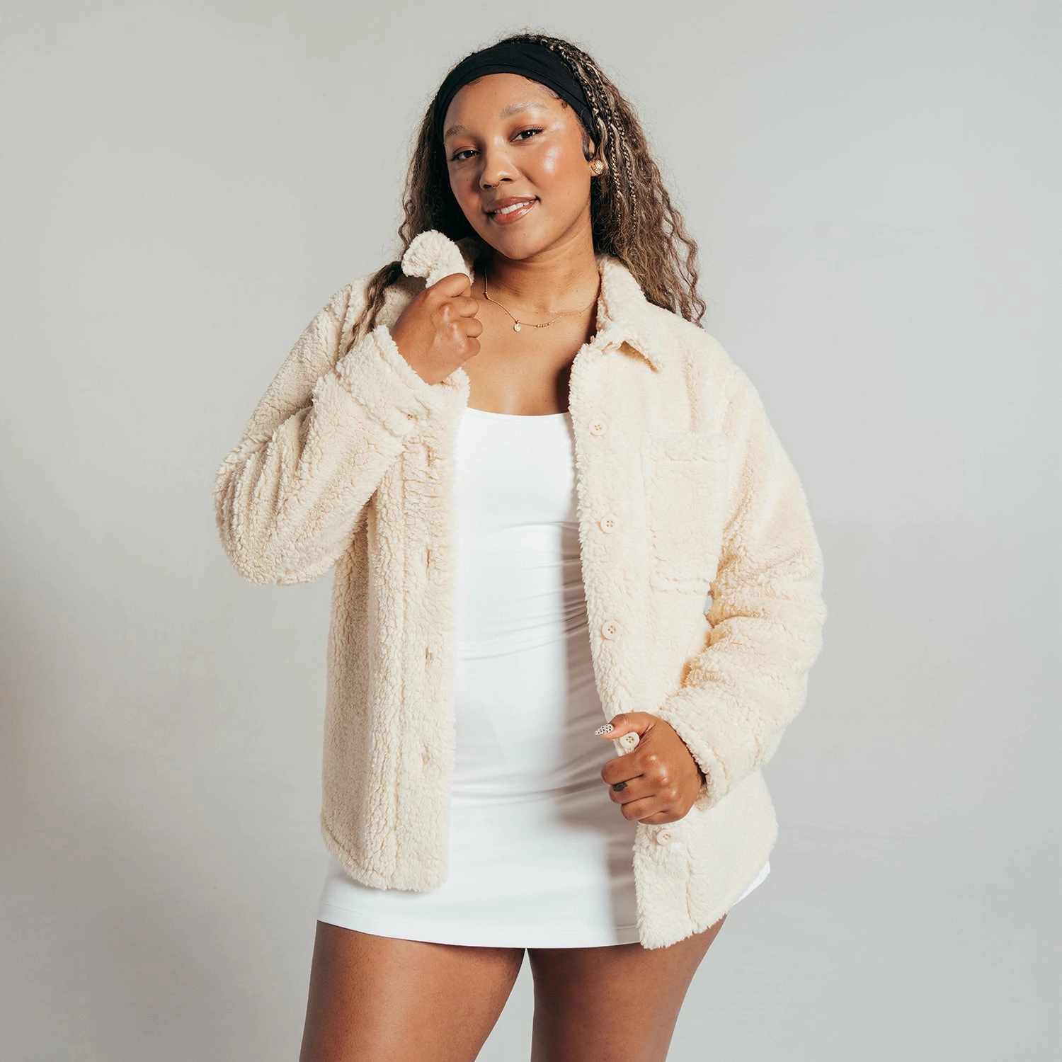Sherpa Shirt Jacket - Womens Under Shell