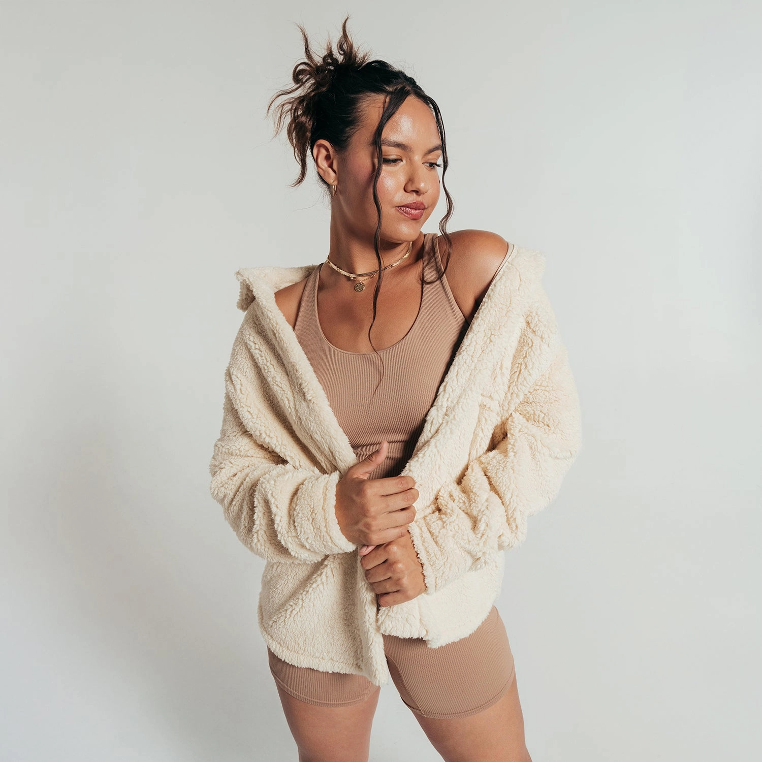 Trail Use Windproof Barrier Sherpa Shirt Jacket - Womens