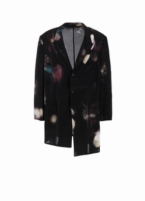 Convertible Sleeve Options Hooded Storage Compartment COLOR SCHEME PRINT JACKET