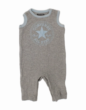 Lightweight Athlete Sport Unisex CONVERSE Baby Boys Graphic Sleeveless Bodysuit 6-9 Months Grey