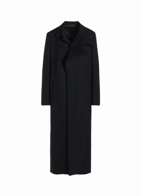 2/60 WOOL GABARDINE R DOUBLE LAYERED LONG COAT Embellished Trim