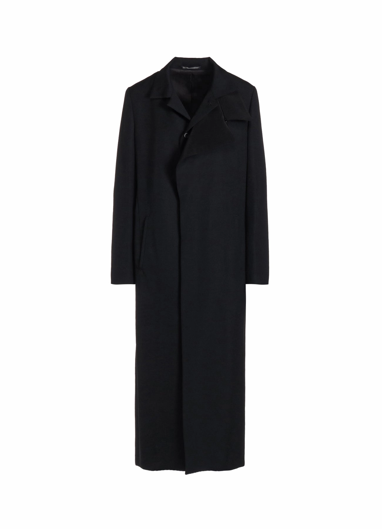 2/60 WOOL GABARDINE R DOUBLE LAYERED LONG COAT Embellished Trim