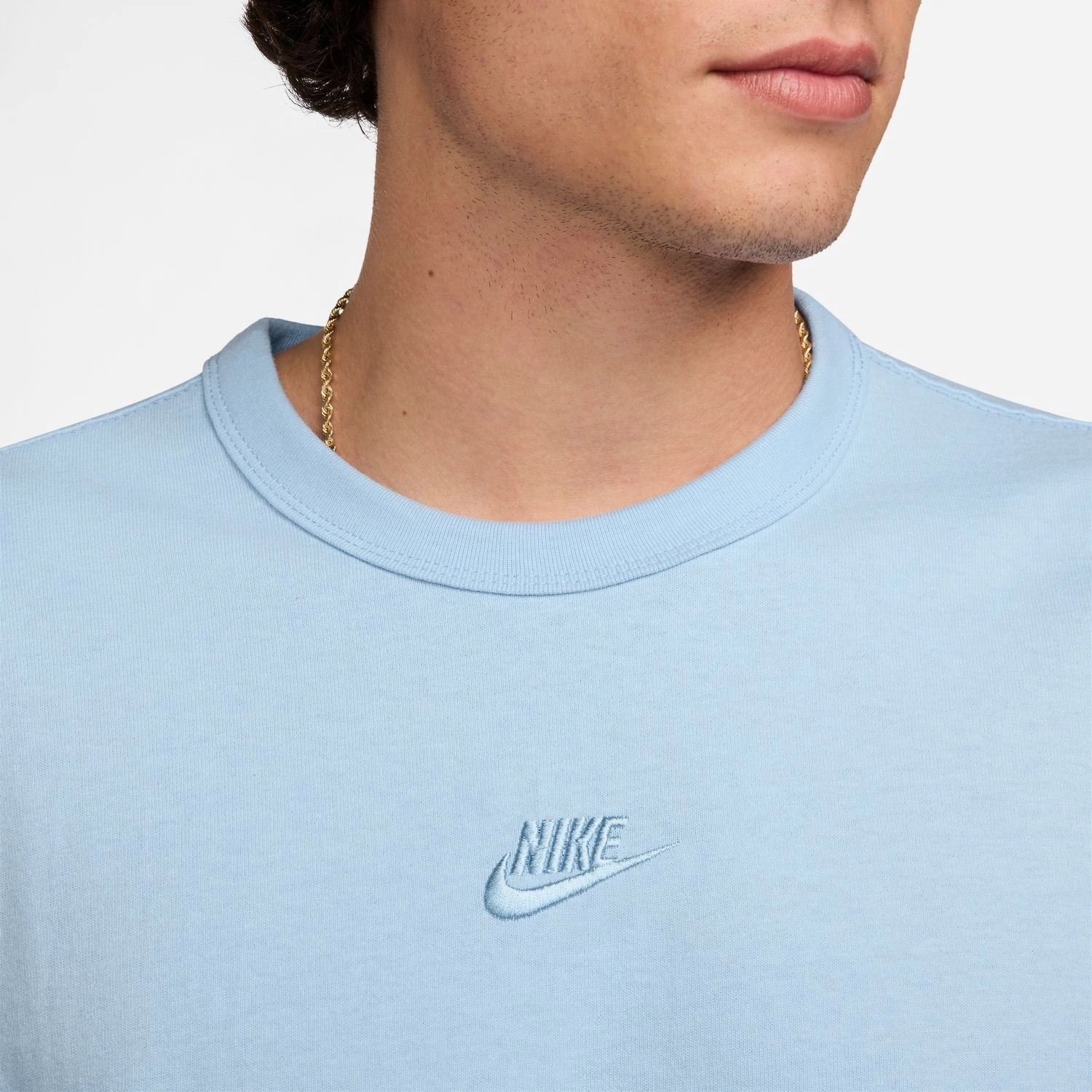 Embroidered Details Heavyweight Loose Fit Tee-Mens