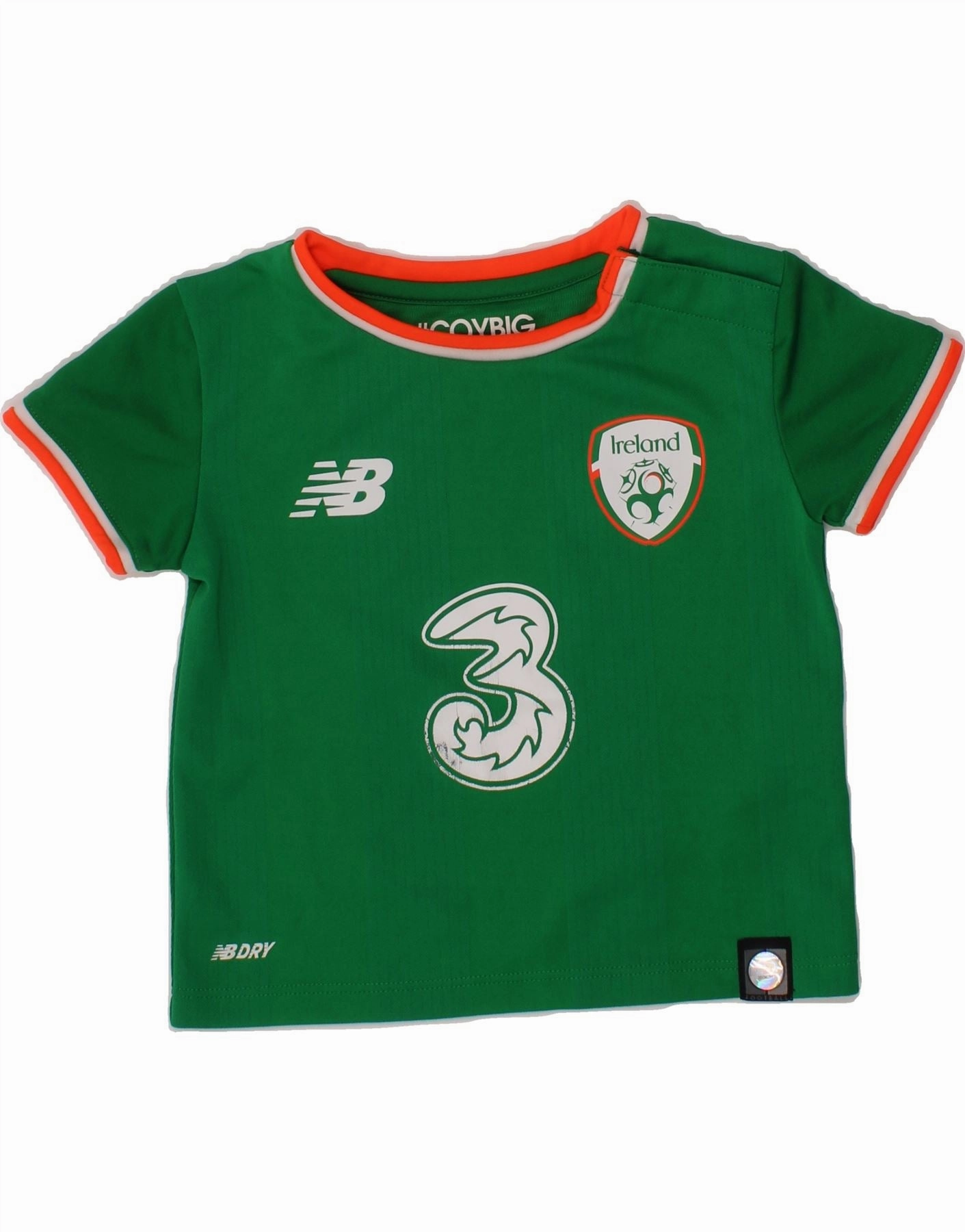 Holiday Gift NEW BALANCE Baby Boys Graphic T-Shirt Top 6-9 Months Green Polyester