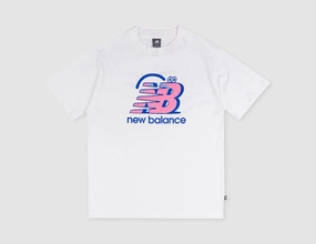 New Balance Face Oka T-Shirt White Sports Apparel Fashion-Ready