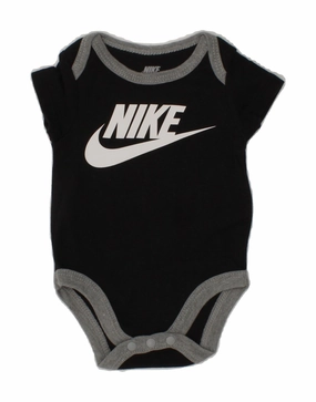 Home Holiday Sport Bold NIKE Baby Boys Graphic Bodysuit 0-3 Months Black Cotton