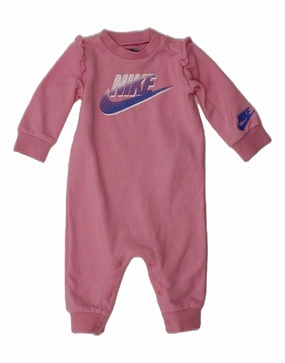 Unique Resort Gym New NIKE Baby Girls Graphic Long Sleeve Jumpsuit 3-6 Months  Pink Cotton