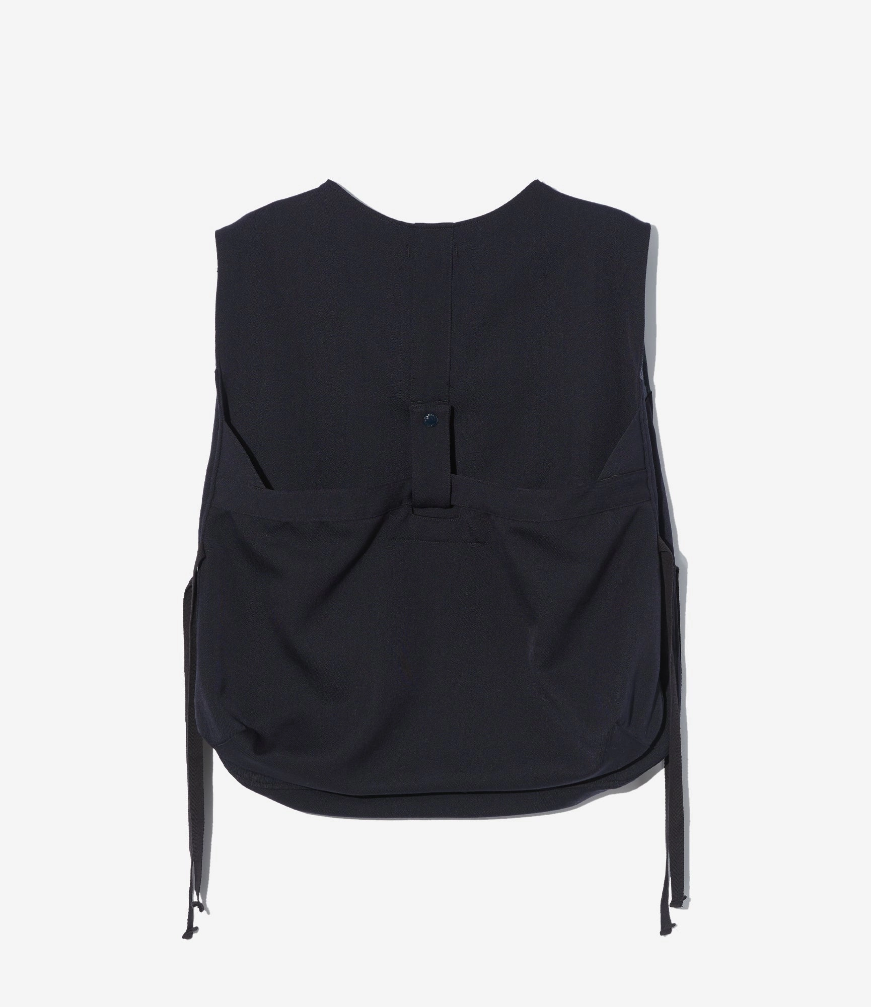 Fire - Resistant Performance Wear Newsboy Vest ?C Dark Navy Heavy Wool Elastique